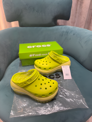 WMN Crocs Mega Crush Clogs Yellow For Her