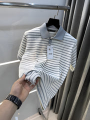 Zara Grey Premium Knitted Classic Polo T-Shirt
