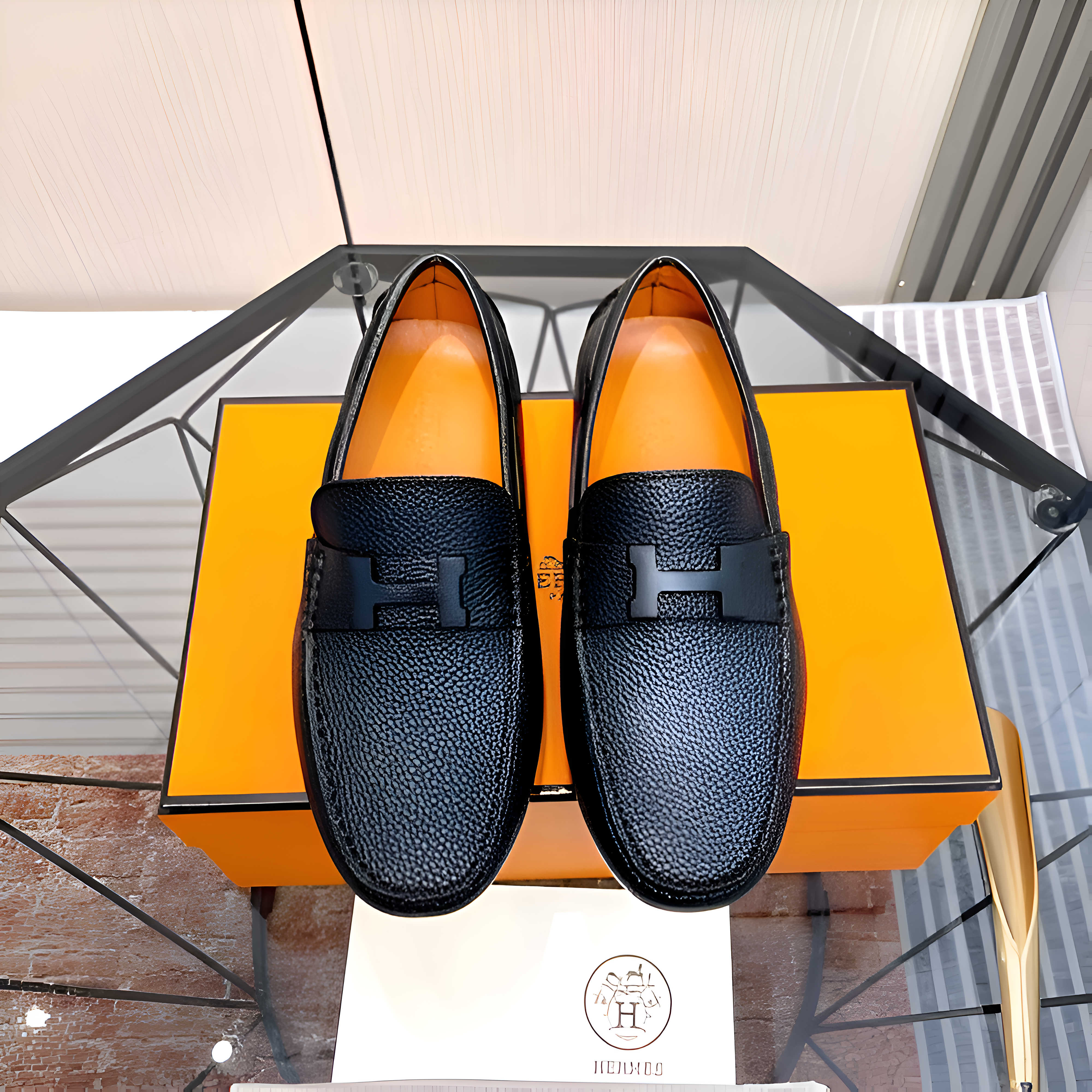 Hermes Paris Premium Loafers For Mens