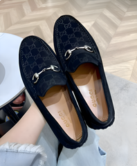 Gucci Premium Loafers Black Velvet