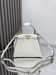 Fendi White PeekaBoo IseeU Mini With OriginalBox