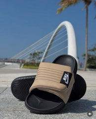 Nike Offcourt Adjustable Slides Khakhi