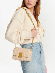 Balmain Small 1954 Soft Quilted Flap Bag With OriginalBox Black