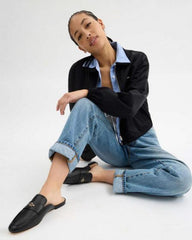 Coach Samie AllBlack Loafers For Woman With OriginalBox CarryBag