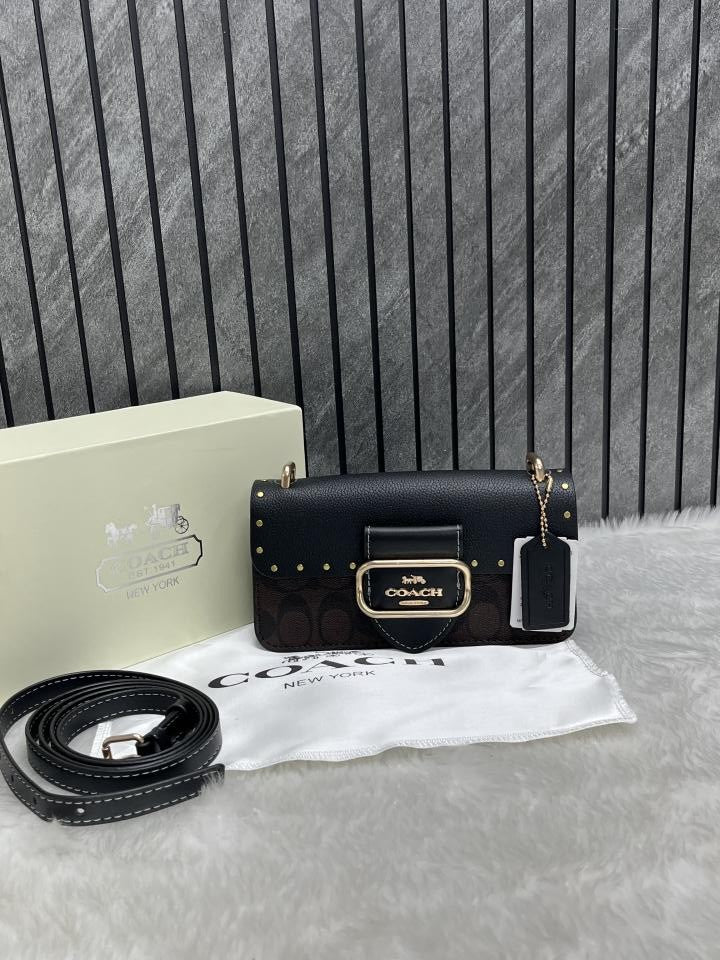Coach Morgan Leather Small Crossbody Bag Premium Highend DoubleBox