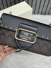 Coach Morgan Leather Small Crossbody Bag Premium Highend DoubleBox