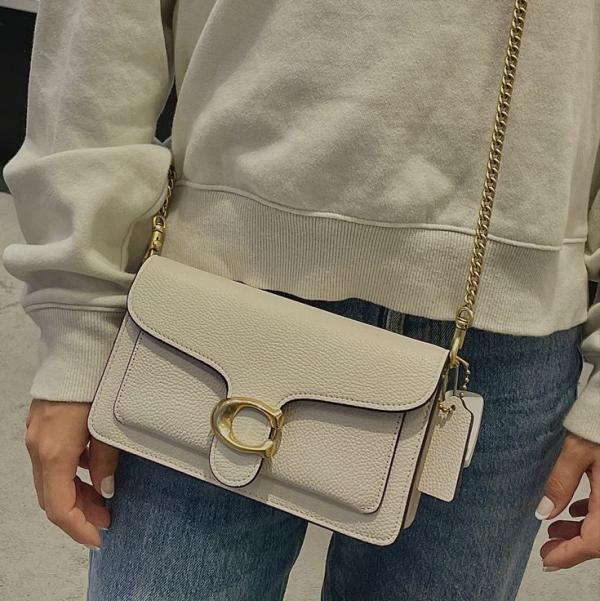 Coach Tabby Chain Clutch With Dustcover Double Box Original Magnetic Box Packaging