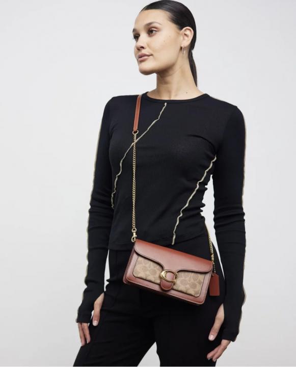 Coach Tabby Chain Clutch With Dustcover Double Box Original Magnetic Box Packaging