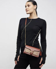 Coach Tabby Chain Clutch With Dustcover Double Box Original Magnetic Box Packaging