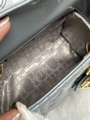 Dior Lady Mini Patent Leather With OriginalBox DustCover 2LongBelt Chain And Leather StarCharm Ribbon Highend