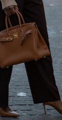 Hermes Birkin Brown With Dust Cover Lock-Key & Ribbon Packaging