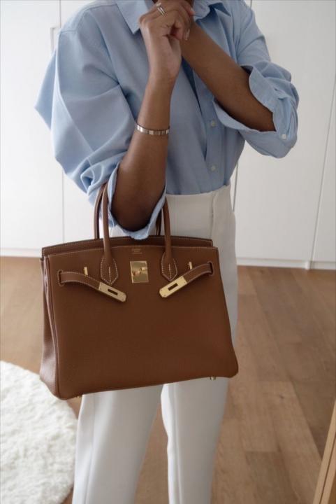 Hermes Birkin Brown With Dust Cover Lock-Key & Ribbon Packaging