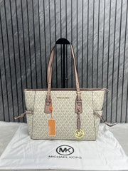 Michael Kors Beige Pink Voyager With DustCover Premium Highend