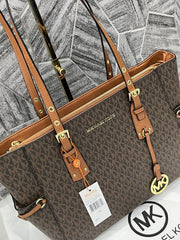 Michael Kors Coffee Brown Voyager With DustCover Premium Highend