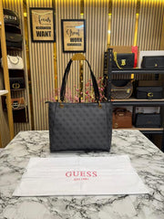 Guess Stone Eco Mietta Tote With Dust Bag (Grey)