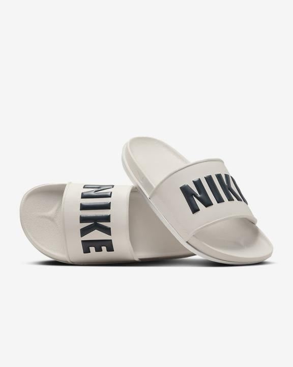 Nike off court Cream Black Logo Premium Slides