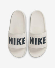 Nike off court Cream Black Logo Premium Slides