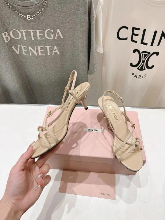 Miu Miu W Slingback Heels For Women With Original Box And Carry Bag