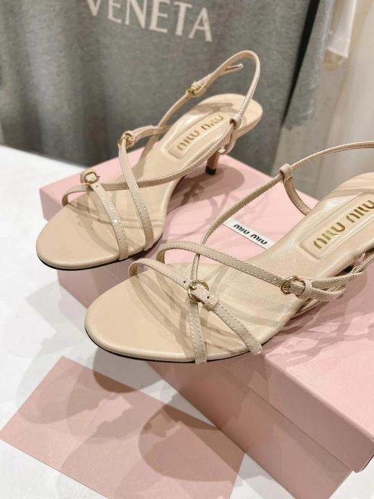 Miu Miu W Slingback Heels For Women With Original Box And Carry Bag