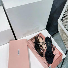 Miu Miu Slingback Heels For Women With Original Box And Carry Bag