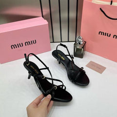 Miu Miu Slingback Heels For Women With Original Box And Carry Bag