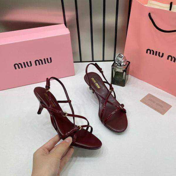 Miu Miu Slingback Heels For Women With Original Box And Carry Bag