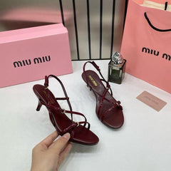 Miu Miu Slingback Heels For Women With Original Box And Carry Bag