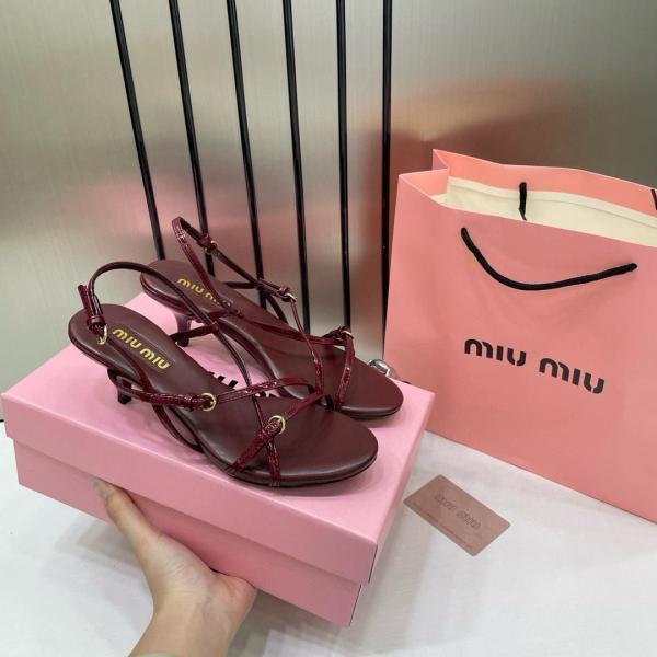 Miu Miu Slingback Heels For Women With Original Box And Carry Bag