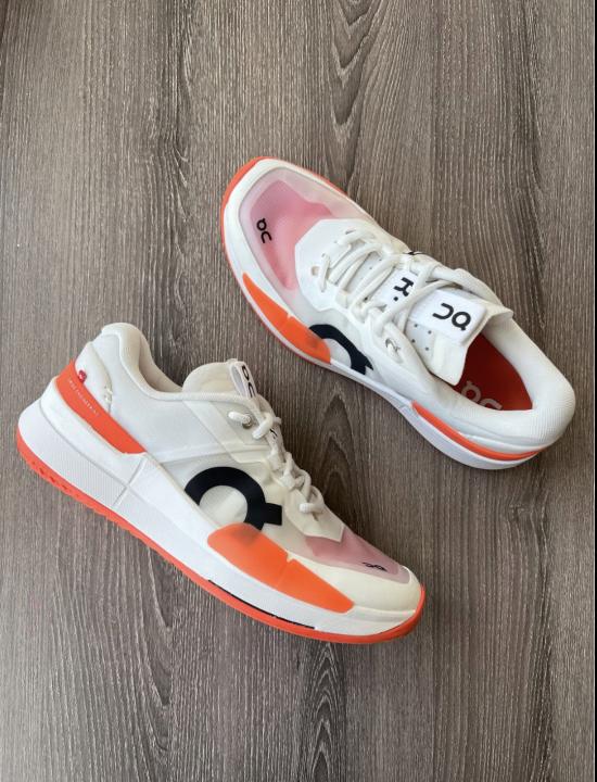On Cloud X The Roger Pro 2 White Flame