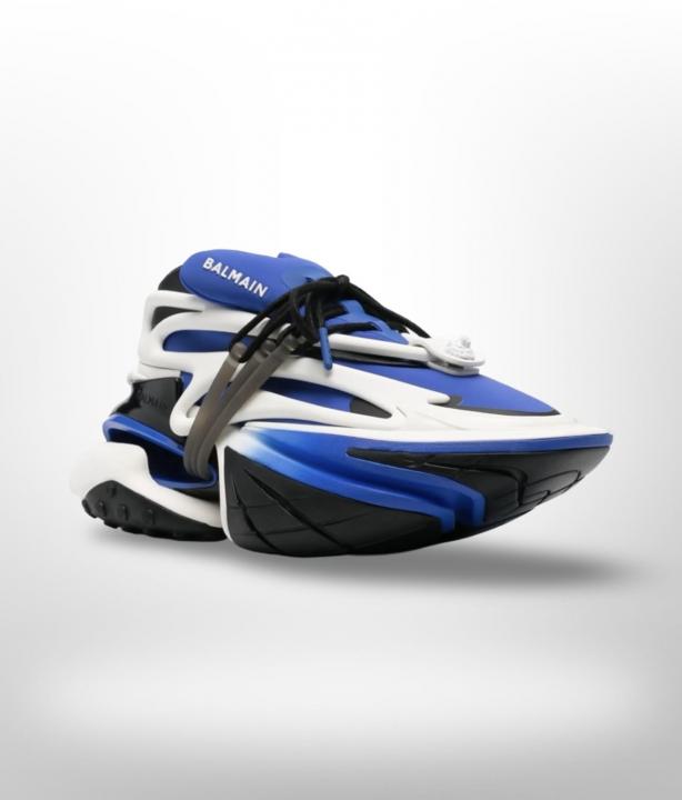 Balmain low top Unicorn sneakers featuring 3d detailing Navy