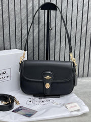 Coach Turnlock Hadley Black Shoulder Crossbody Bag With OriginalBox