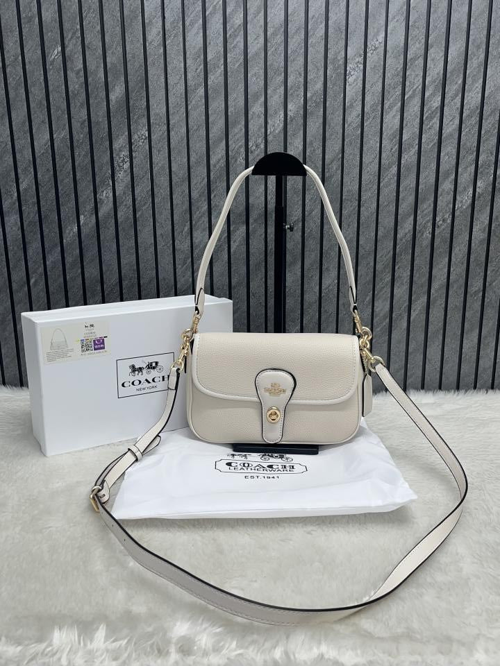 Coach Turnlock Hadley Black Shoulder Crossbody Bag With OriginalBox