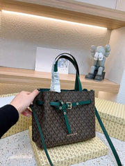 Michael Kors Emilia Green Handbag With Dust Cover 22311 Green
