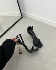 YSL Opyum Heels Premium Black Gold With OG Box
