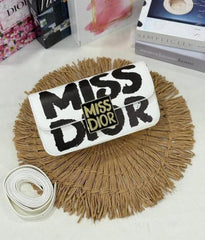 Miss Dior 2025 White Dior Flap Shoulderbag With OG Box Dust Bag & 2belts White D2426