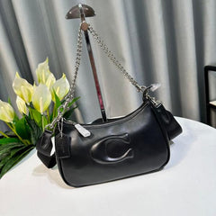 Coach GB Teri Shoulder Bag With Signature Quilting With OG Box & Dust Bag (CA548 Black)