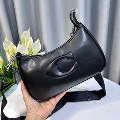 Coach GB Teri Shoulder Bag With Signature Quilting With OG Box & Dust Bag (CA548 Black)