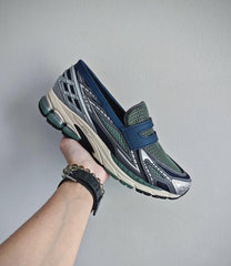 New Balance 1906L Silver Metallic Navy Loafer