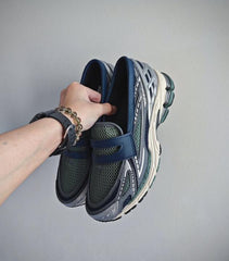 New Balance 1906L Silver Metallic Navy Loafer