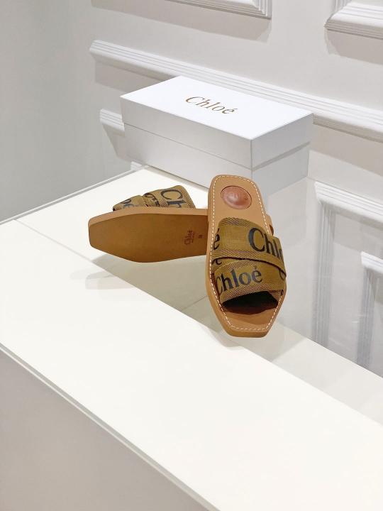 Chloe Woody Mules For Women With Original Box And Carry Bag