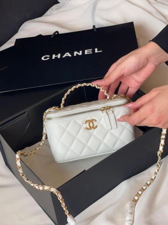 Chanel Top Handle Vanity Bag With OriginalBox