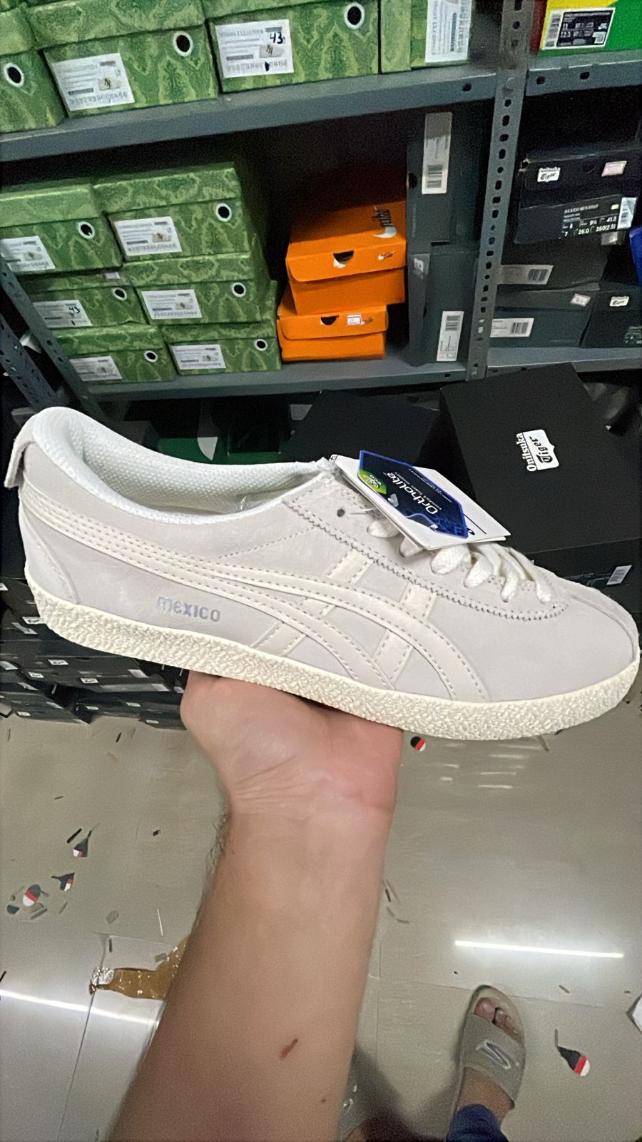 Onitsuka tiger mexico  white  cream beige