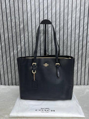 Coach Mollie Tote Signature Bag Premium Quality With Dust Bag Black