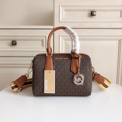 Michael Kors Boston Beige With Dust Bag (71012 Coffee Brown)