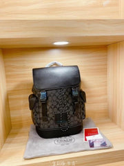 Coach Black Black Rivington ColorBlock Unisex Backpack With DustCover