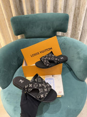 Louis Vuitton Lv Oasis Mules Monogram Black Sandal