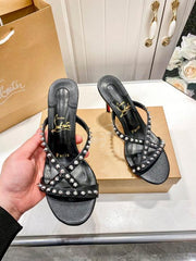 Christian Louboutin Tatoosh Spikes Heels For Women With Original Box And Carry Bag