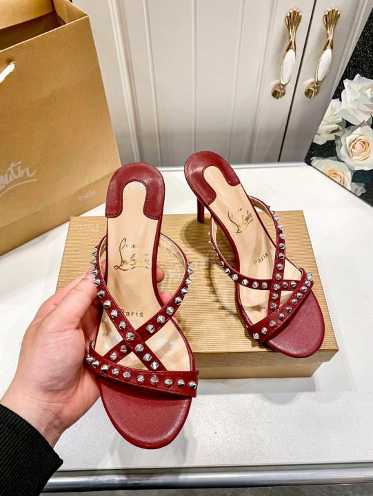 Christian Louboutin Tatoosh Spikes Heels For Women With Original Box And Carry Bag