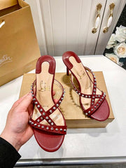 Christian Louboutin Tatoosh Spikes Heels For Women With Original Box And Carry Bag