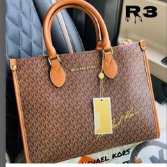 Michael Kors Signature Tote Bag With Dust Cover (10288 Coffee Brown)
